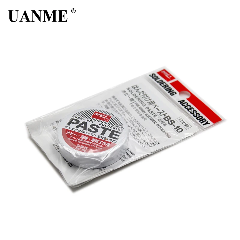 UANME 1 шт. 10g серебро слабых кислот паяние, паяльная паста припой флюсовая паста BS-10 4,5 см полутвердый