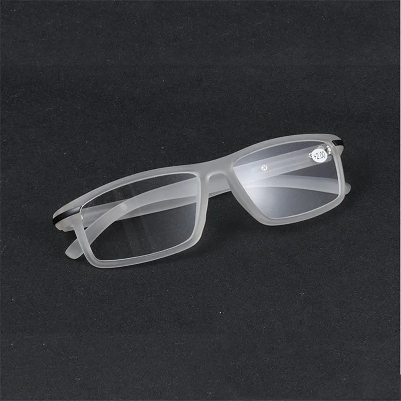 IBOODE квадратные очки для чтения для женщин и мужчин пресбиопические очки мужские женские очки при дальнозоркости унисекс оптика диоптрий очки - Frame Color: Clear