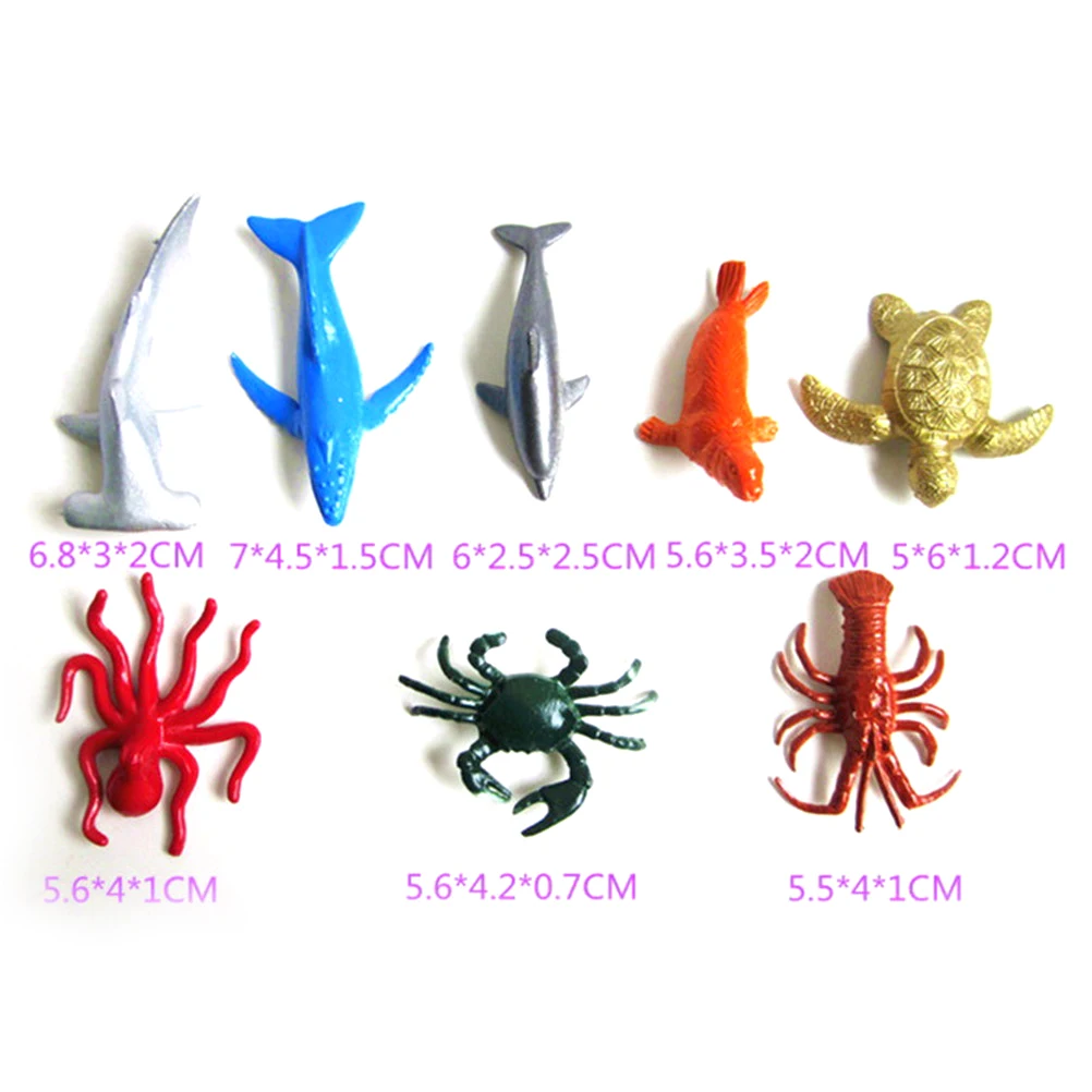 8 шт./лот маленькая модель морской жизни игрушки морские животные раннее