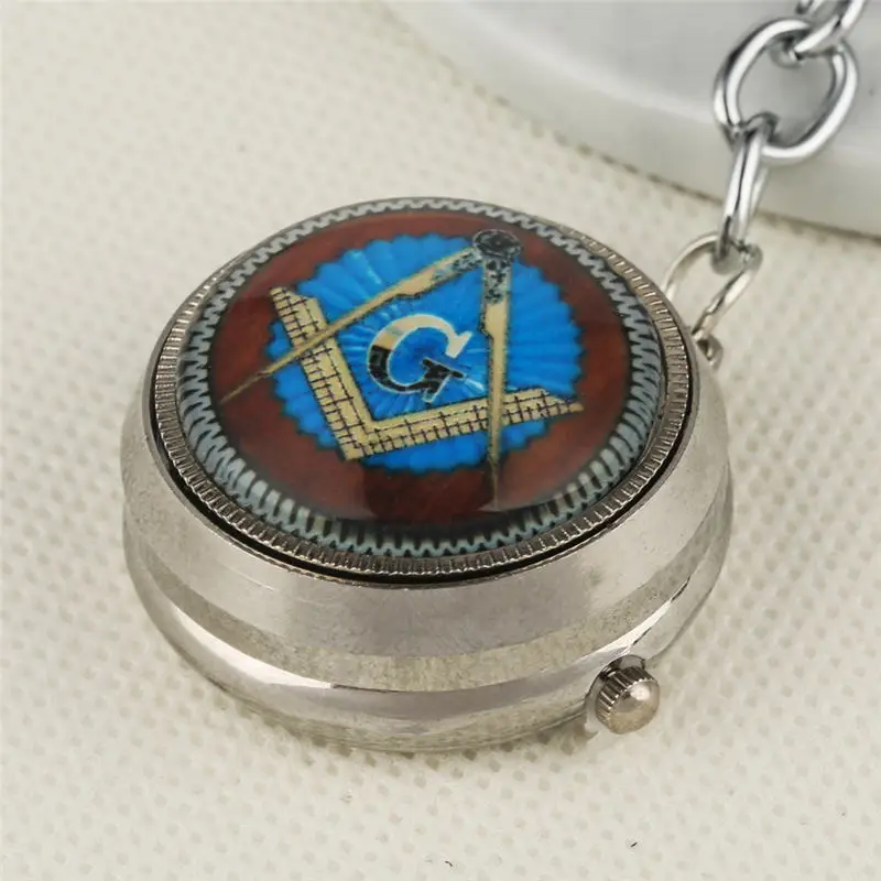 

2020 Retro Freemason Pocket Watch "G" Pattern Quartz FOB Watches Chain Best Gifts Men Women Key Chain Hanging Clock zakhorloge