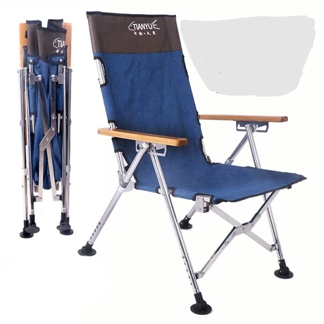 Silla de playa plegable de acero inoxidable, muebles de exterior, para acampar, pesca, ajustable, venta|Sillas AliExpress