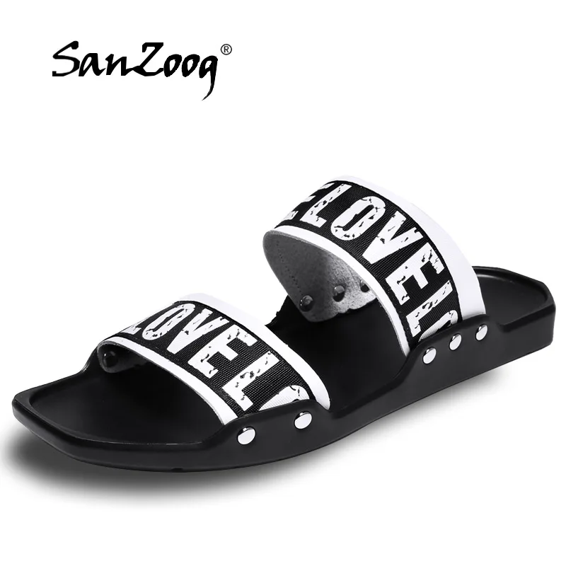 

High Quality Men Slippers Flip Flops Summer Slippers for Man Casual Male Beach Slippers Flip Flops Mens Slides Nice Design Love