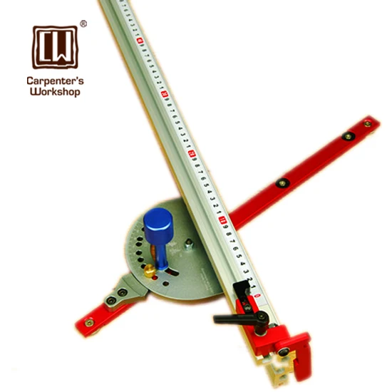 

Woodworking Precise Miter Gauge with Fence and Stop Collar