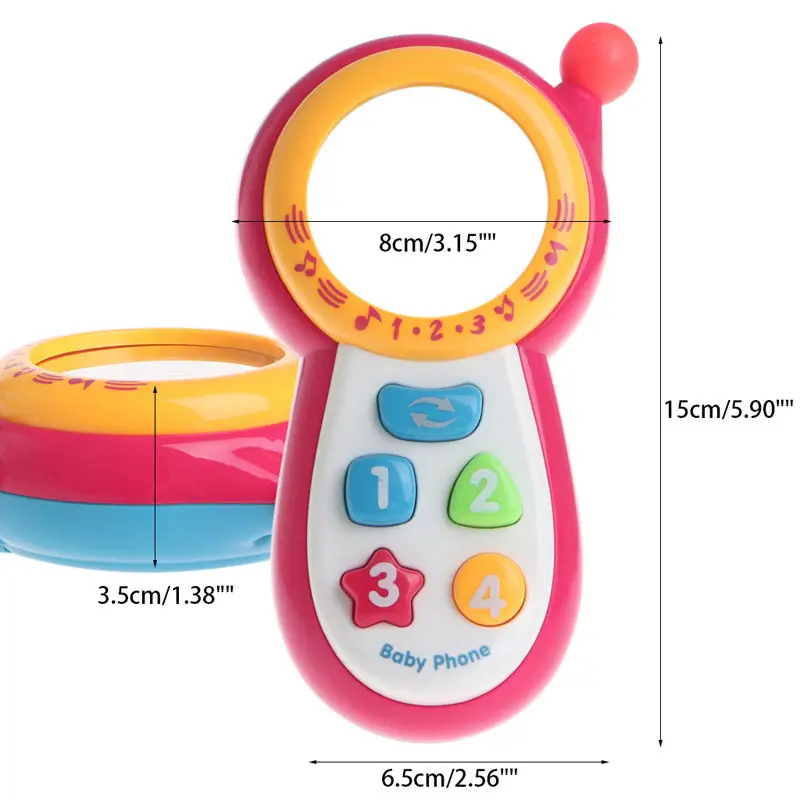 Новый 1 шт. Детские Музыкальный телефон игрушки малыша дети звук обучения Обучающие игрушка в подарок