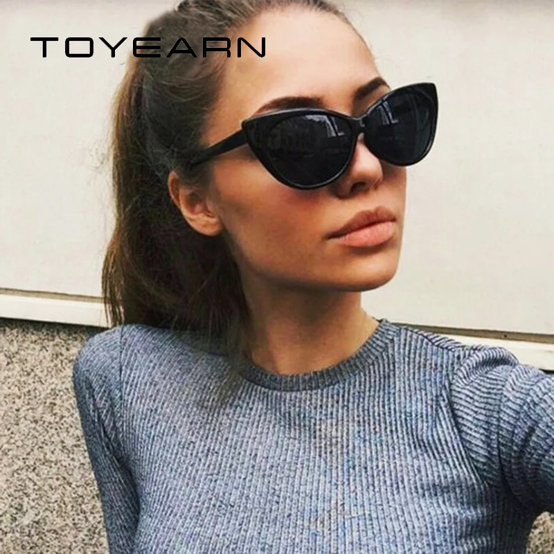 Солнцезащитные очки TOYEARN женские винтажные с кошачьим глазом | Аксессуары для