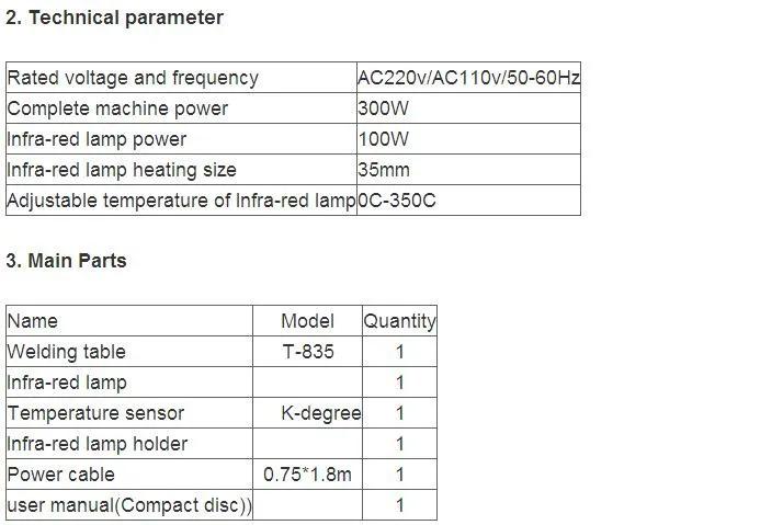 PUHUI 110 V/220 V T835/T-835 Инфракрасная паяльная и распаивающаяся SMD паяльная станция сварочный аппарат BGA irda