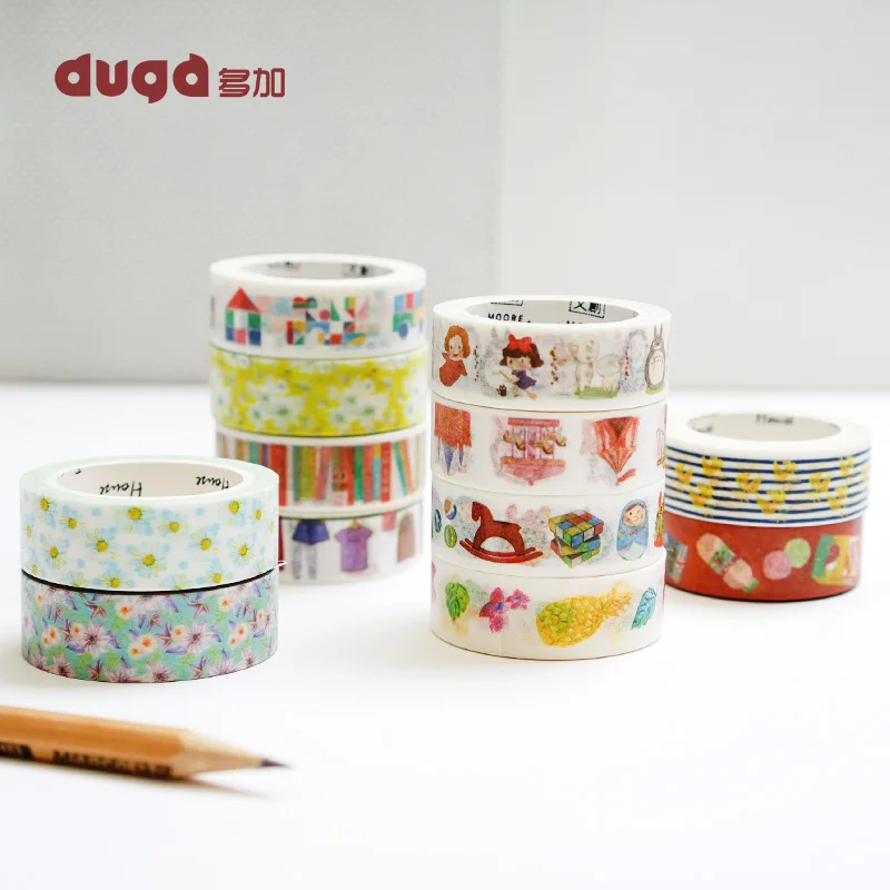 Бумажная Маскировочная лента Washi набор маскировочной клейкой ленты в виде