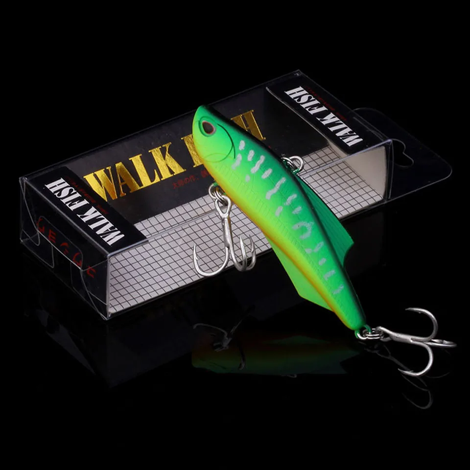 WALK FISH VIB приманки тонущие рыболовные приманки 7 см 20,6 г жесткие пластиковые искусственные вибрационные зимние ледяные приманка для щуки снасти Isca - Цвет: E 5