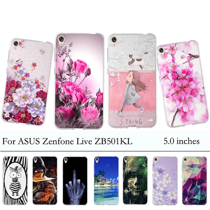

Bumper Case For ASUS Zenfone Live ZB501KL Case Silicone Soft TPU Protective Back Cover For ASUS Zenfone Live ZB501KL Cover 5.0''