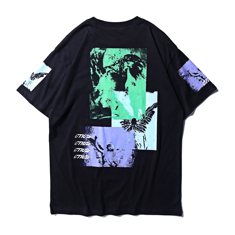 

Heron Preston T-shirt Camo Logo Print Cottom Men Women 2019 Summer New Style Tee Shirt CTNNB Hand Painted Heron Preston T Shirts