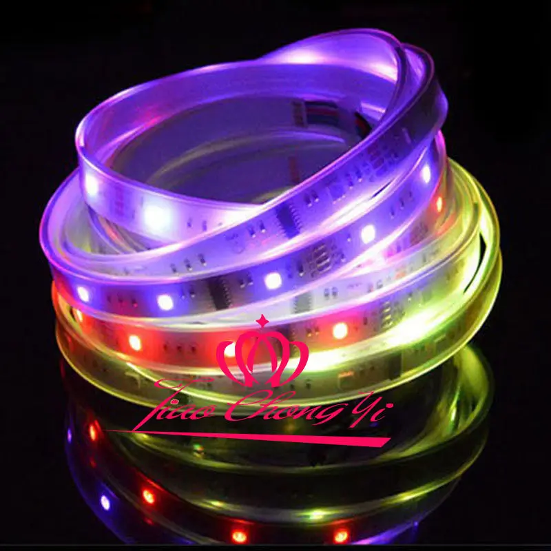 Светодиодная лента 5 М 5050 150LED RGB Dream Color 6803 IC IP67 и RF источник питания 5A 12 В|rgb dream