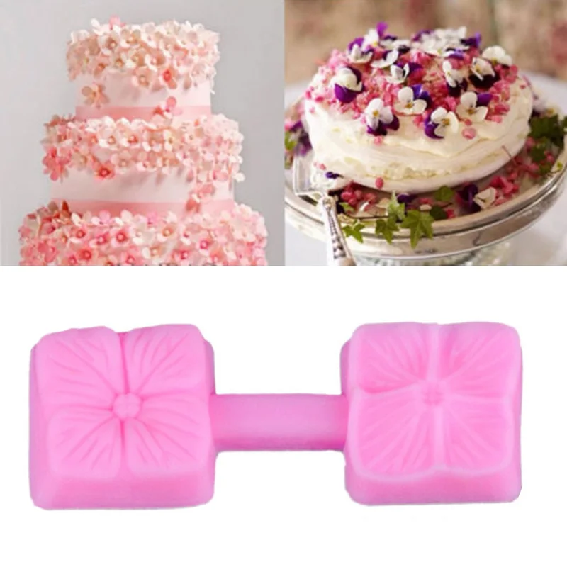 

Clay Candy Jelly Chocolate Cookie Art Stencil 3D Flower Silicone Mold Sugarcraft Embossed Fondant Cake Decorating Baking Tools