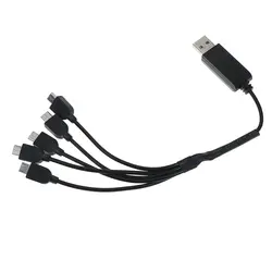 1 до 5 USB 3,7 в LiPo TPE USB зарядное устройство аккумулятора зарядка кабель для XS809S XS809 SG700 19HW RC Квадрокоптер