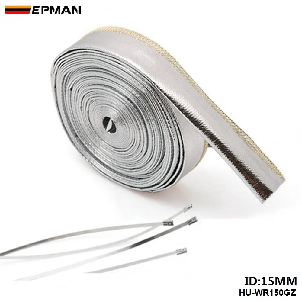 Aluminized Metallic Heat Shield Sleeve Insulated Wire Hose Cover Wrap 15mm*10meter For TOYOTA CELICA 00-05 HU-WR150GZ