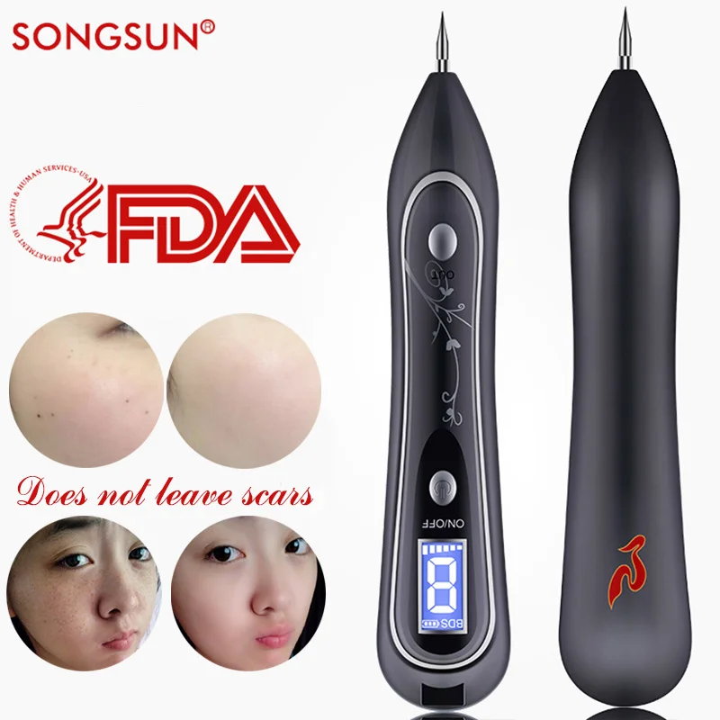 

LCD Laser Mole Removal Tool Spot Remover Freckle Removal Pen Wart Removal Machine Skin Care Salon Home Beauty Device
