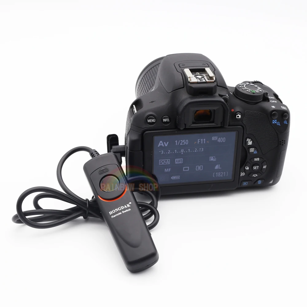 RS-60E3 спуск затвора по интерфейсу Hongdak удаленный шнур управления для Canon 500d 450d 700D 650D 550D 60D 600d G1X/G15/G12