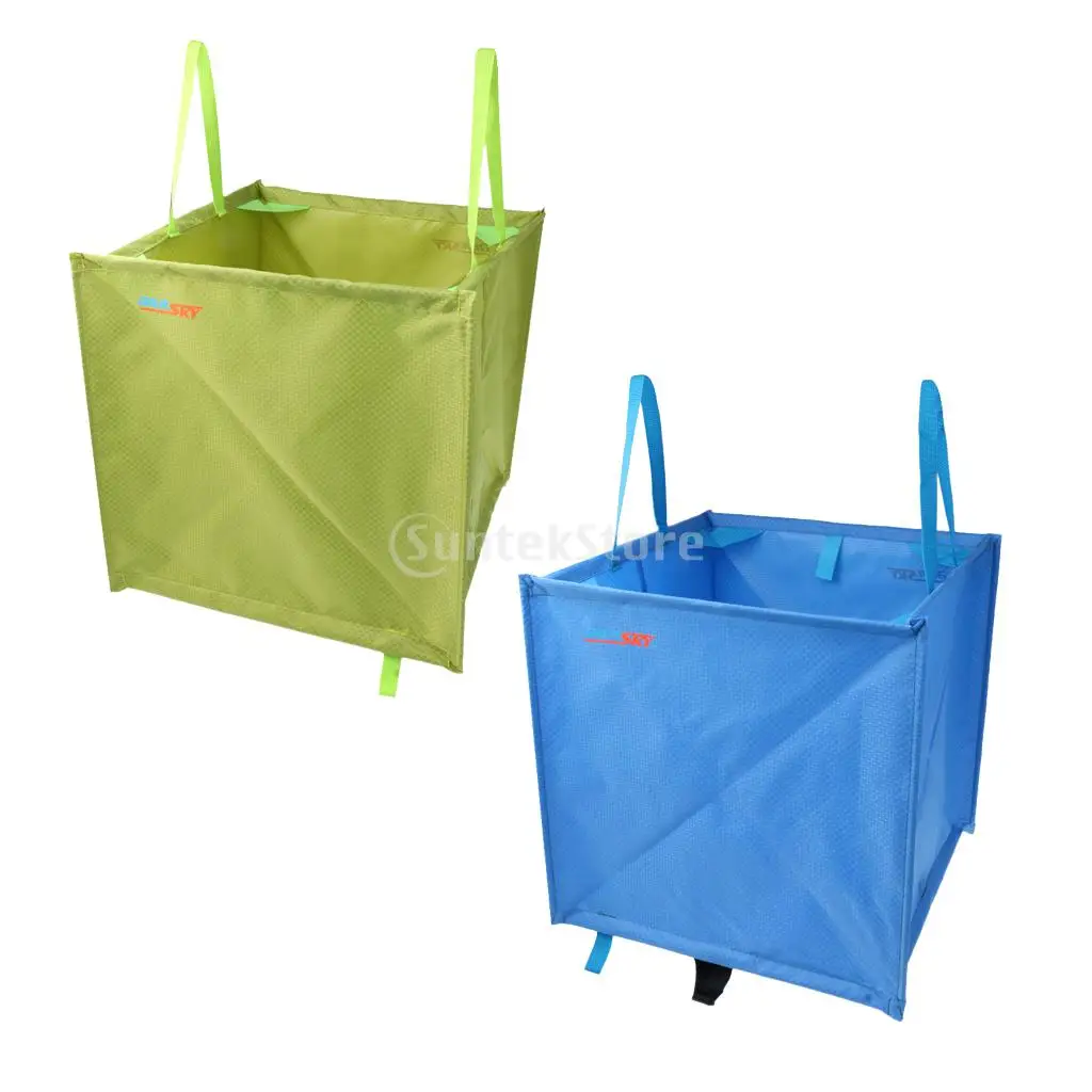

Folding Foldable Triangle Climbing Tree Arborist Throw Line Throw Weight Bag Clothing Storage Cube Organiser Holder Green/Blue