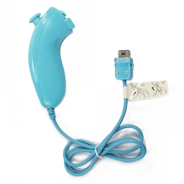 Синий проводной геймпад Nunchuck для консоли Nintendo Wii|controller for wii|nunchuck controller wiiwii |