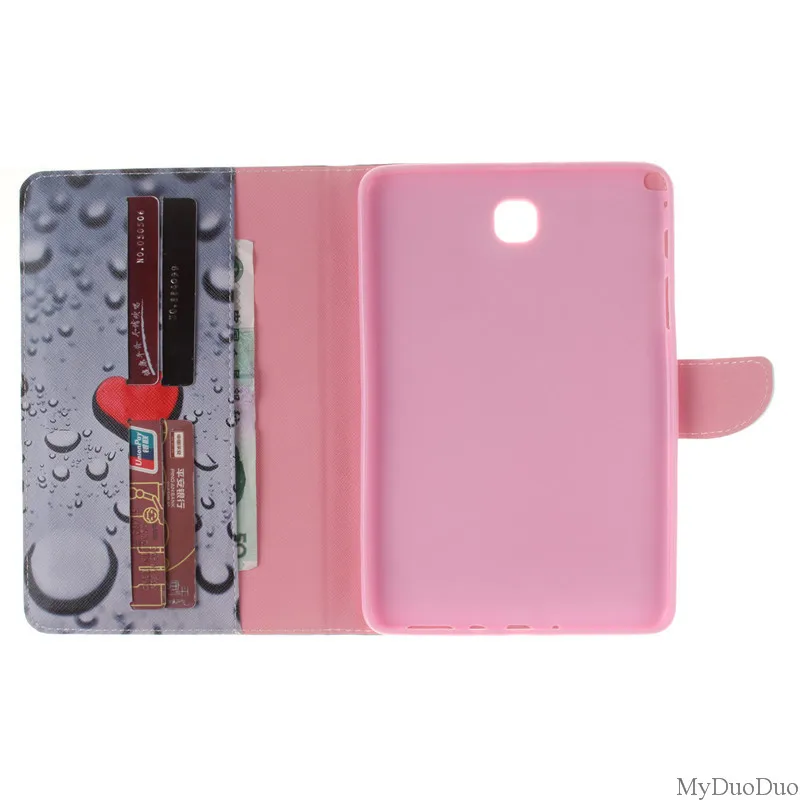 Flower PU Leather Wallet Case For Samsung Galaxy Tab A 8.0 inch T350 T351 T355 P350 SM-T355 Case Girl Boy Stand FlipTablet Cover (19)