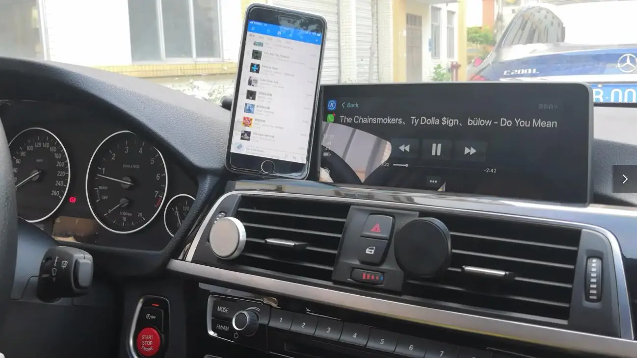 Aftermarket Беспроводная коробка CarPlay для BMW NBT CIC система BMW X4 F26 Поддержка камеры заднего вида Android авто