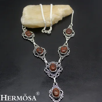 

HERMOSA Jewelry Fashion Necklace SUN SITARA 925 Sterling Silver Women Necklace 19 inches HM724