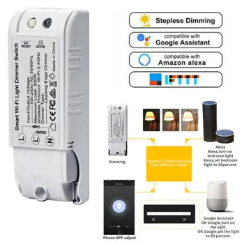 

Smart WIFI Wall Light Switch Remote Dimmer For Alexa&Google Control Home Life 3C16