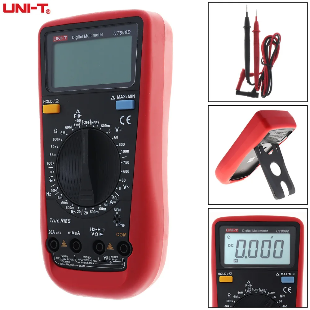 

LCD Display 5999 Counts High Precision Digital Multimeter Voltmeter Portable Handheld AC DC Voltage Current Tester Multi Meter
