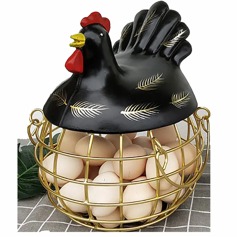 

Hot Sale American Country Style Iron Fruit Snack Egg Storage Basket Metal Grid Shelf Rose Gold Table Decorations Eco-Friendly