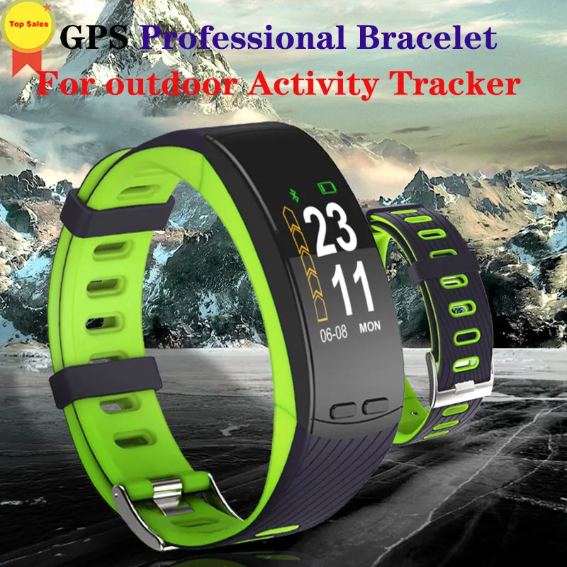 

Professional GPS Sport Bracelet Color Display Smart Band Heart Rate Monitor climb Wristband Barometer Fitness Activity Tracker