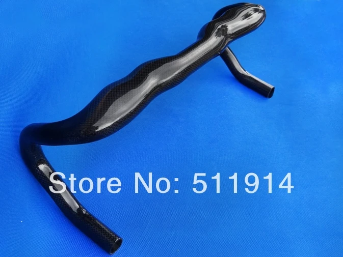 

cycling : Full carbon glossy road bike bicycle handlebar CENTRE:31.8MM HB-011 (230g)