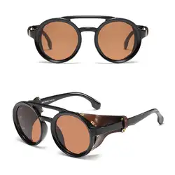 Круглый паровой панк стиль солнцезащитные очки ретро унисекс Подвески Мода UV400 вождения украшения на открытом воздухе пляж персональный