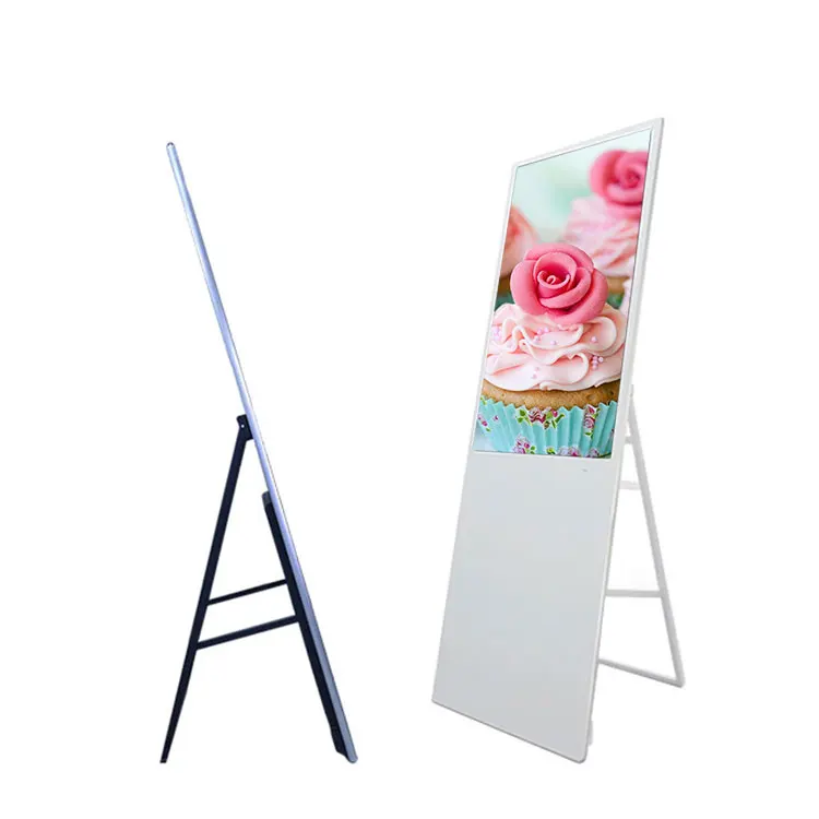  43 inch portable Foldable wifi LCD LED HD 1080P digital signage advertising display touch screens m