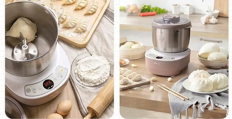 220V 3.5L Electric Dough Mixer Automatic Dough Fermenting& Mixing Machine Multifunction Household Food Mixer