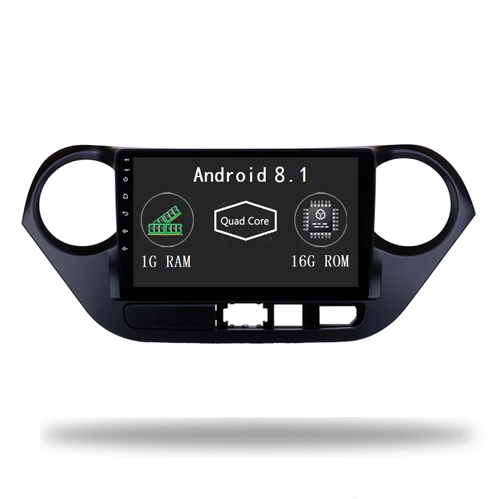Flash Deal Android 8.1 Car Radio GPS Navi for Hyundai I10 2013-2016 Car Audio LHD Touch Screen Multimedia Player Head Unit Wifi BT 3