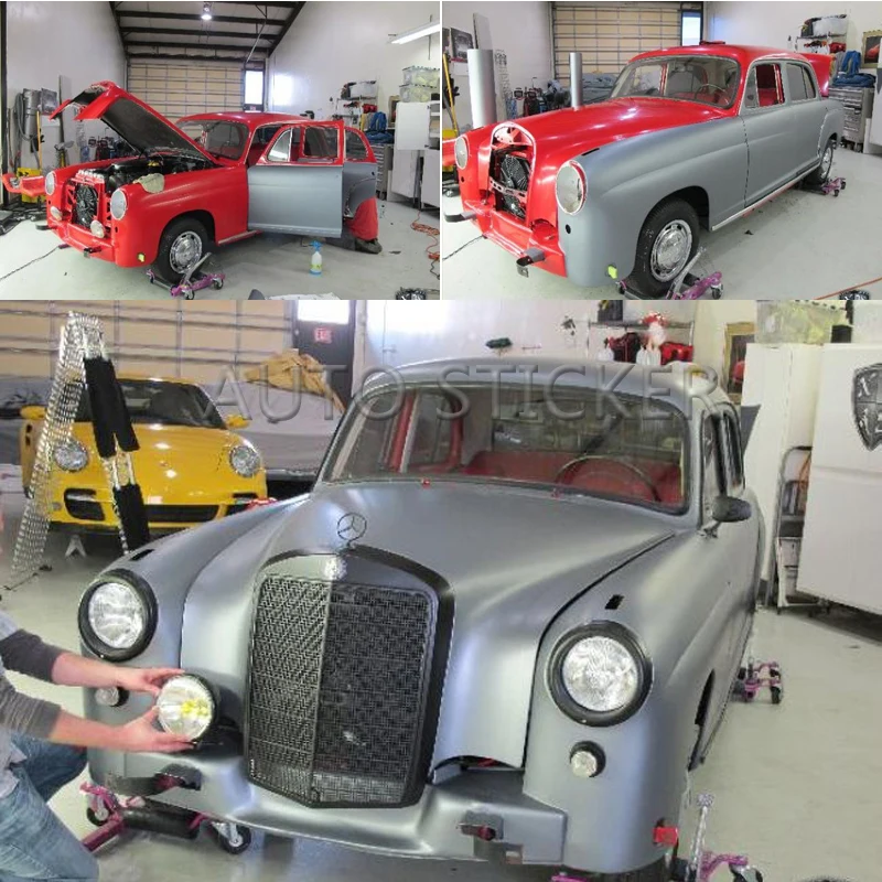 silver matte vinyl car wraps
