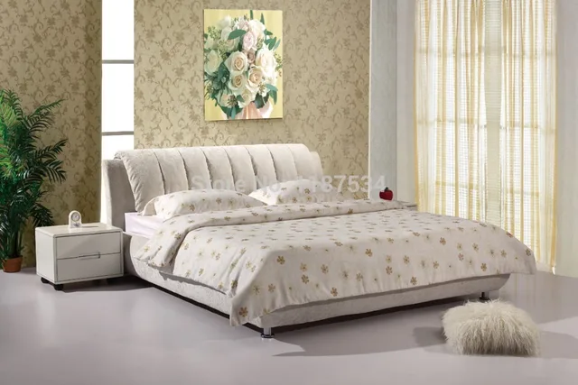 luxury king size bed. luxury bedroom furniture bed frame king size fabric double soft e601