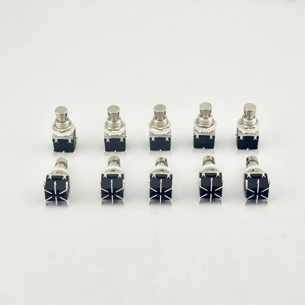 

NEW 10 pcs DPDT Latching Stomp Foot Switch for Guitar Pedals Metal Stomp Box