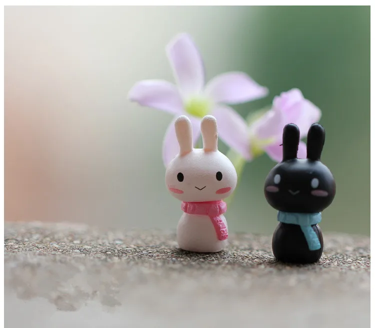 2 шт. симпатичный шарф кролика мох микропластиковая Смола ремесло креативное