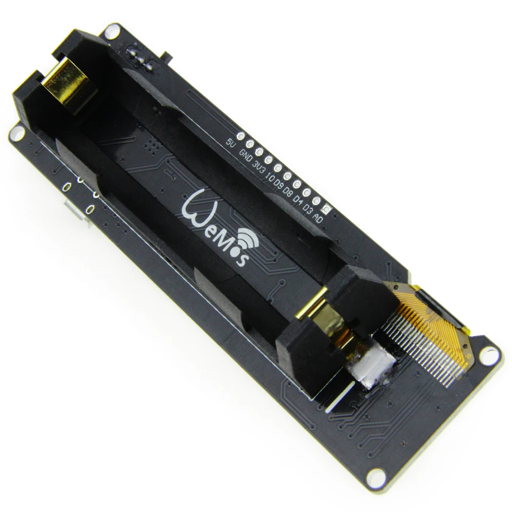 ESP8266 OLED preflashed development board) экран 0 96 дюйма версия + 18650 OLED|Беспроводные модули| |