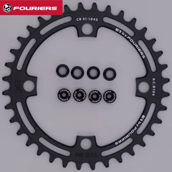 

FOURIERS CR-E1-104S Single Narrow Wide 1x9/10/11 Speed MTB Bike Chainring BCD 104mm(4 Bolt) 36 38 40T