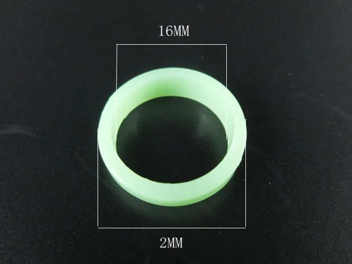 Оптовая продажа 1000 шт/партия Kawaii светящаяся игрушка концертный реквизит светящееся кольцо зеленый флуоресцентный кавайные игрушки