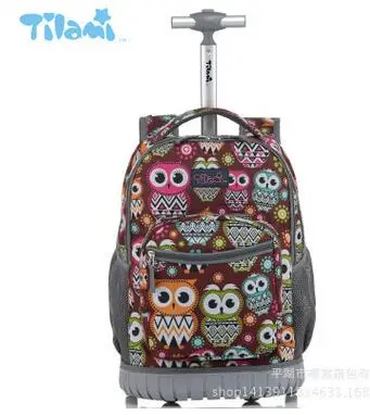 16 18 inch Wheeled backpack font b kids b font font b School b font backpack