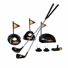 Indoor Outdoor Plastic Golf Practice Set Golf Tranning Aids Interactive Sports Game Educational Toys Gift For Kids Drop Ship
