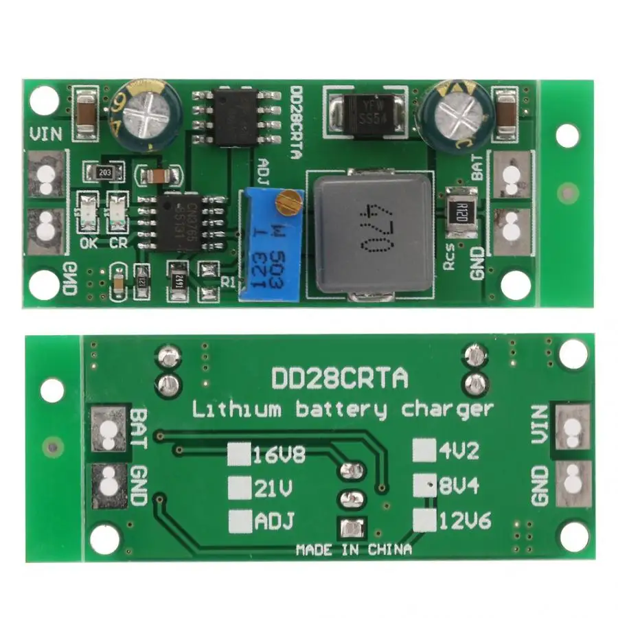 

1A 3.7V 3.8V 7.4V 11.1V 14.8V 18.5V Li-ion LiFePO4 Lithium Titanate Battery Charger Module