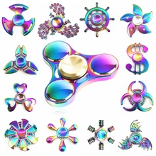 Second Rainbow Hand Fidget Spinner Finger EDC Hand Spinner For Kids Autism ADHD Anxiety Stress Relief Focus Handspinner Toys