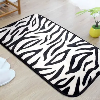 

Zebra/Leopard Carpet For Living Room Rectangle Rug Doormat Kitchen Bathroom Door 40*60cm/50*80cm/40*120cm Home Decoration