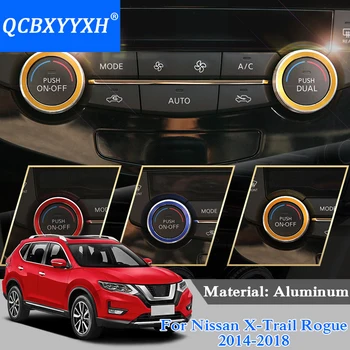 

Car Styling Air Conditioning Heat Control Switch knob AC Volume Internal Decoration Knob Case For Nissan X-Ttrail Rogue2014-2018