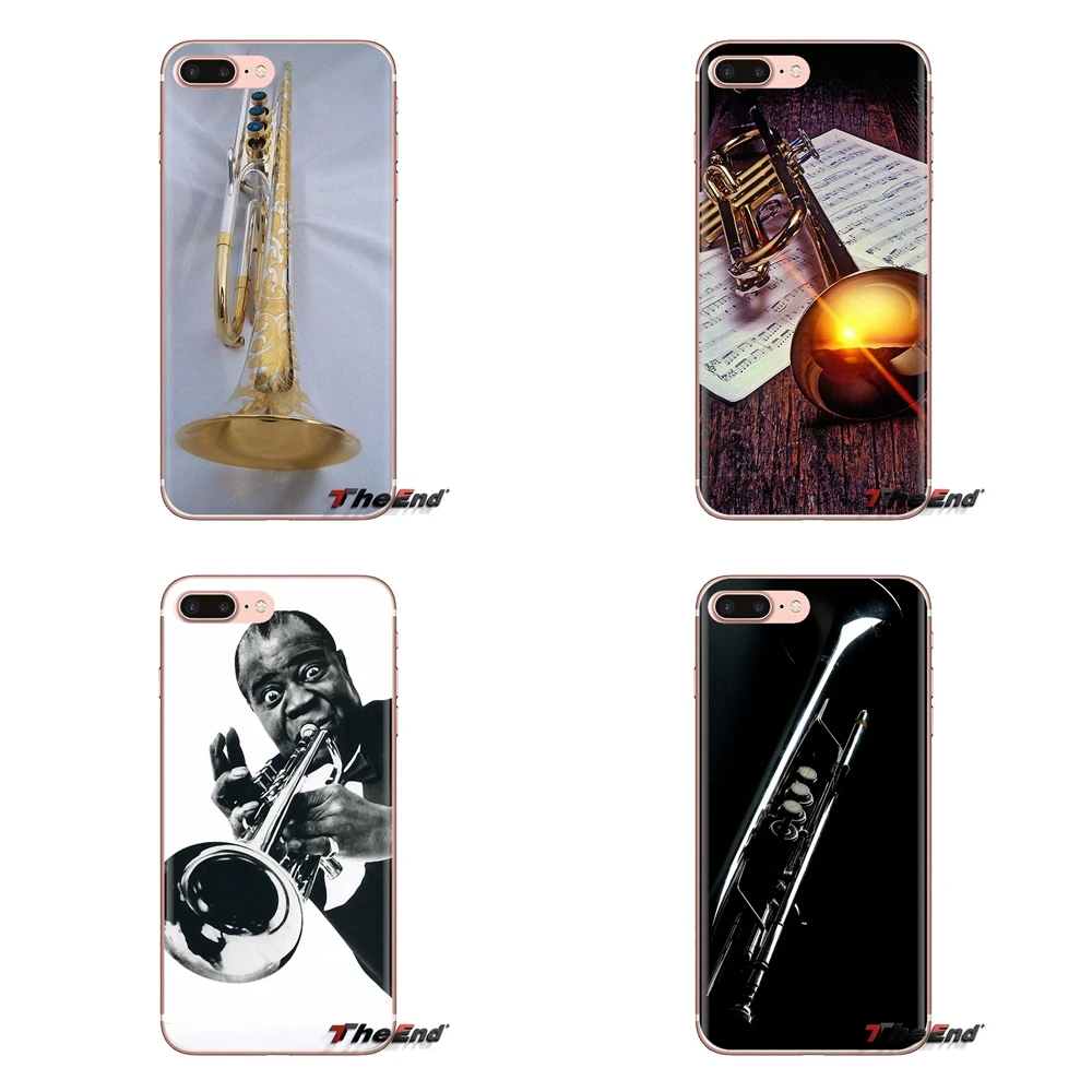 For Xiaomi Redmi 4A S2 Note 3 3S 4 4X 5 Plus 6 7 6A Pro Pocophone F1 Soft Transparent Cover Bag Baker jazz Piccolo Trumpet brass |