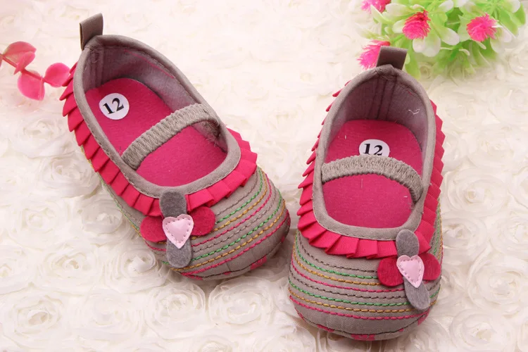 

Spring Girls First New Bow Shoes Walker Toddler Baby Bottom Soft 3 Sizes Cotton