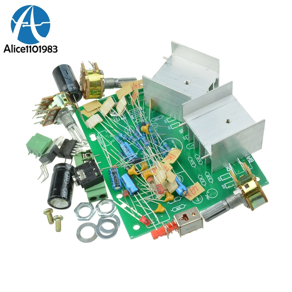 

Two 2 Channel 2CH 2 CH 2.0 AC 12V 15W Audio TDA2030A Hifi Module Stereo Amplifier AMP Board Diy Kit Electronic PCB Board Module